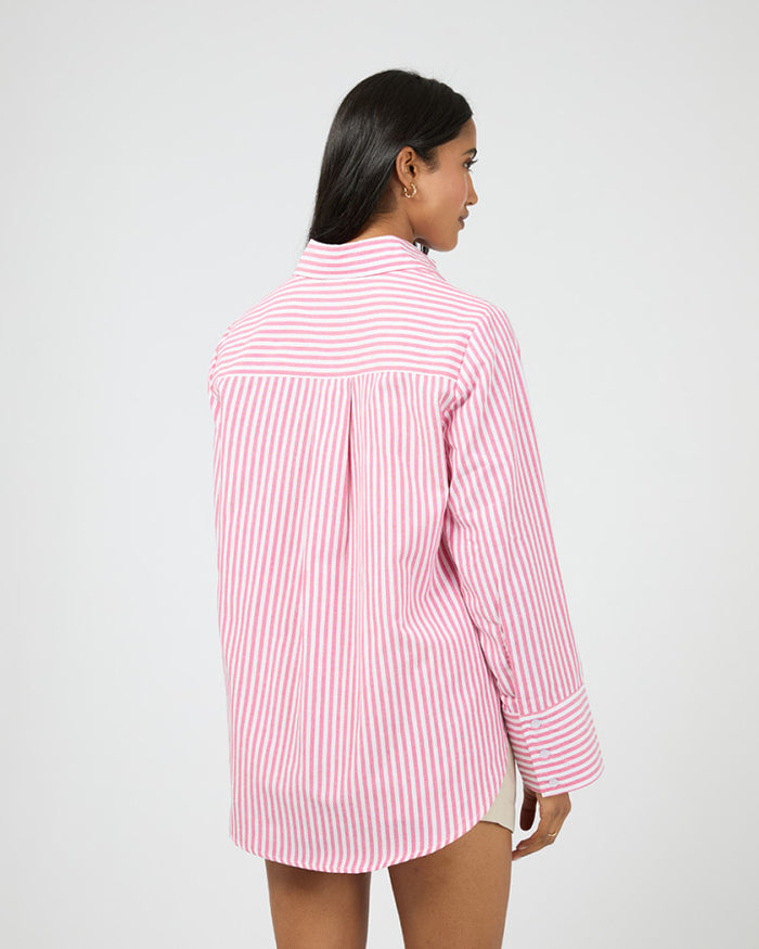 Women's oversized striped button-up shirt All About Eve