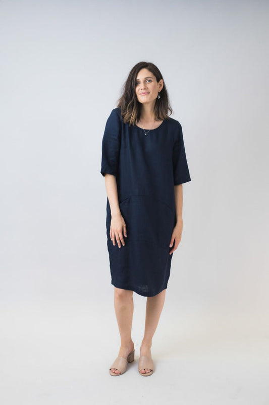 100% women's linen dress by Naturals by O&J