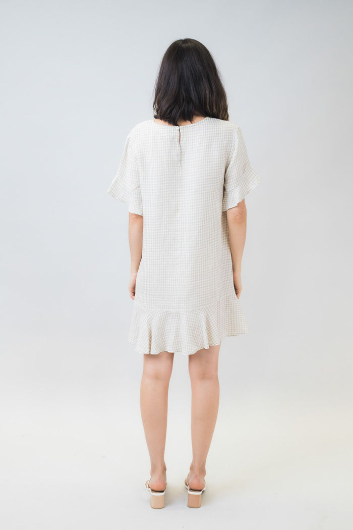 Naturals by O&J Women's gingham mini dress