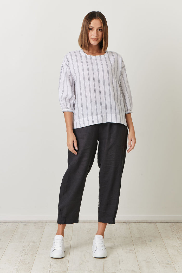 GA354 100% Linen Top (French Twist)