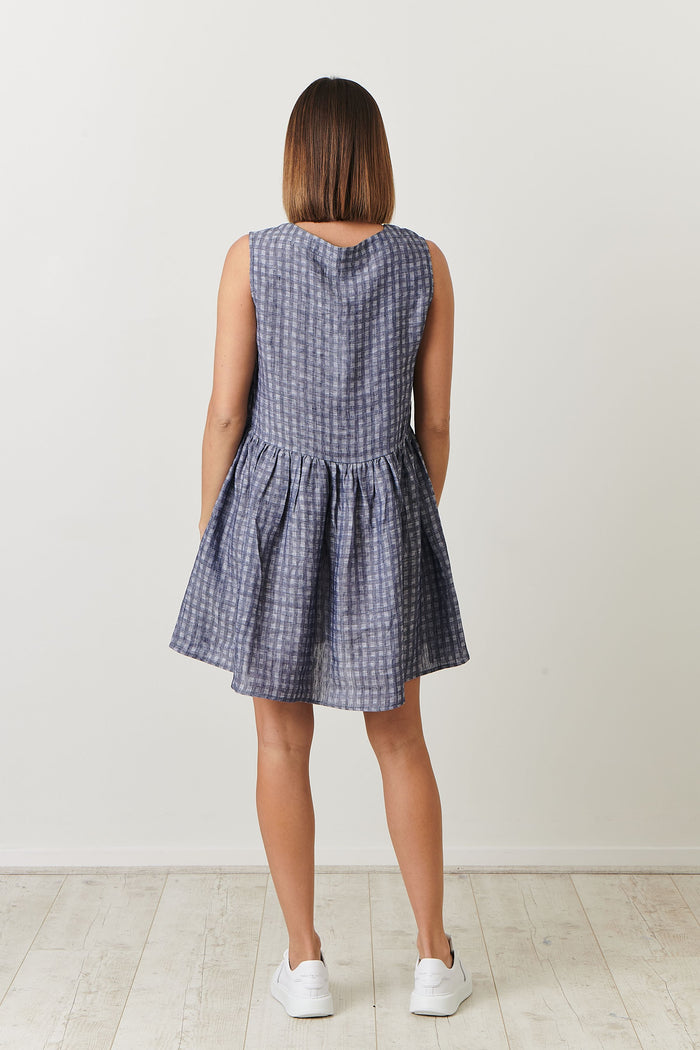 Linen Blend Mini Dress | Naturals by O&J