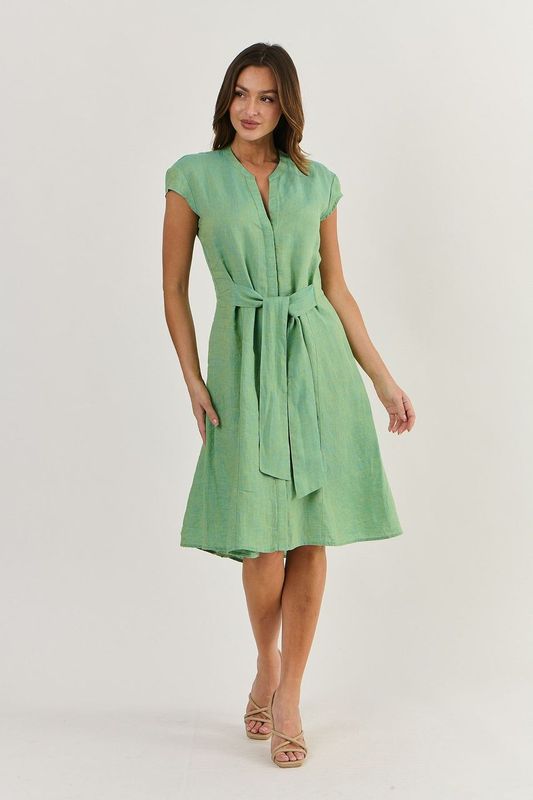 Green Midi Dress Australia | Naturals by O&J GA521