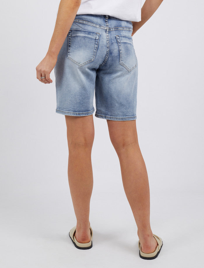 Foxwood Blue Women's Denim Mid-Rise Bermuda Shorts