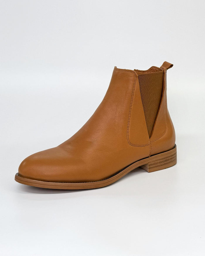 Sala Women's Gabby Ankle Leather Boot in Tan | Gretel Lane