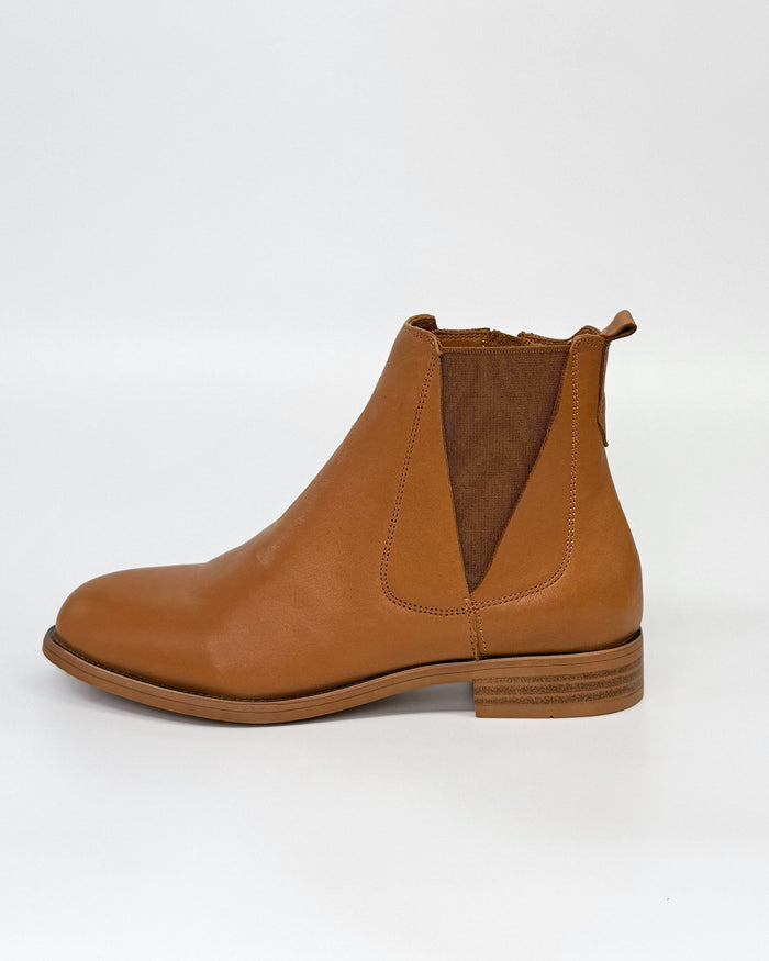 Sala Women's Gabby Ankle Leather Boot in Tan | Gretel Lane