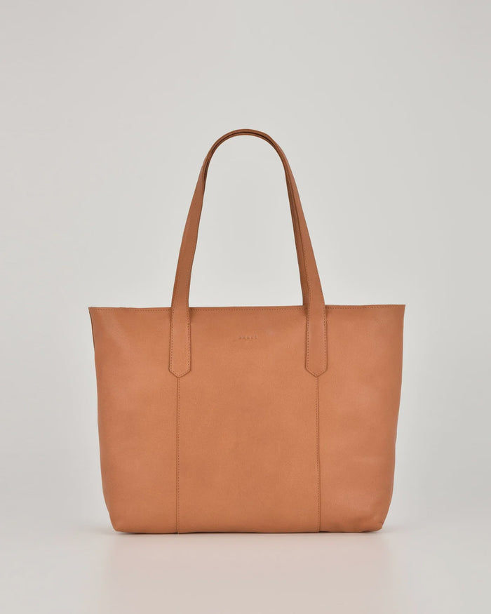 Genine Leather Tote (Tan)