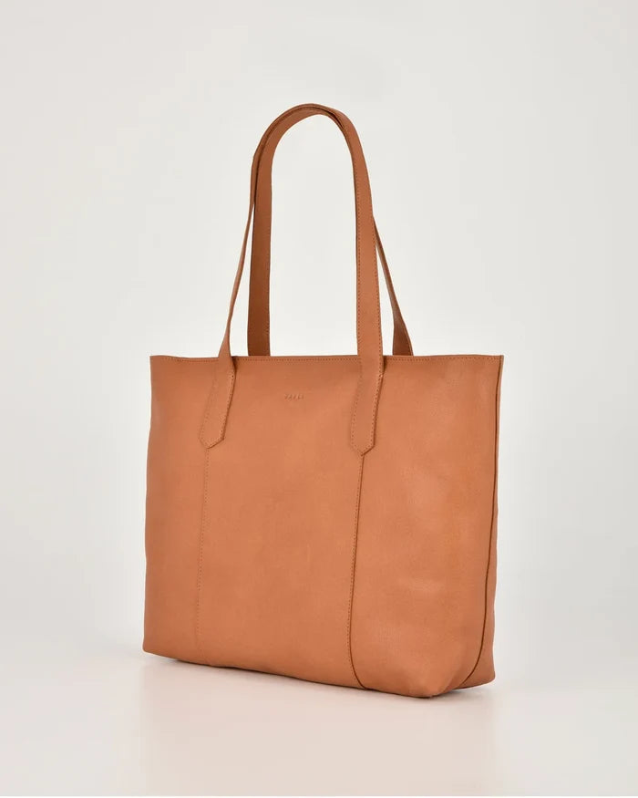 Genine Leather Tote (Tan)