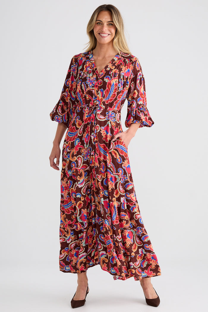 Brave + True Gertie Maxi Dress in Floral Rhapsody | Women's Clothing | Gretel Lane