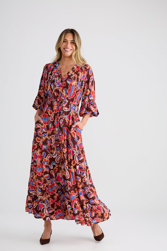 Brave + True Gertie Maxi Dress in Floral Rhapsody | Women's Clothing | Gretel Lane