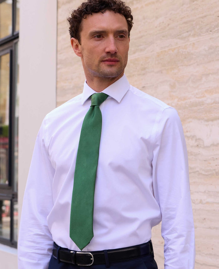 Green Silk Tie