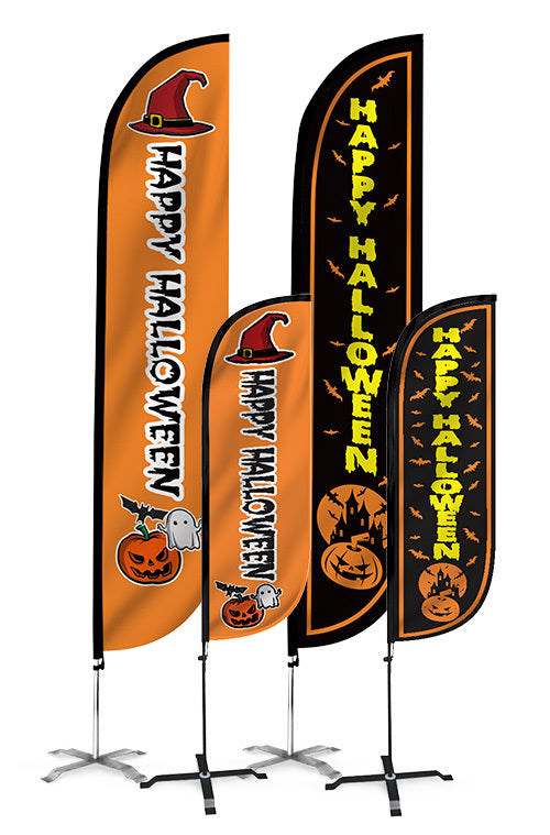 Happy Halloween Feather Flag