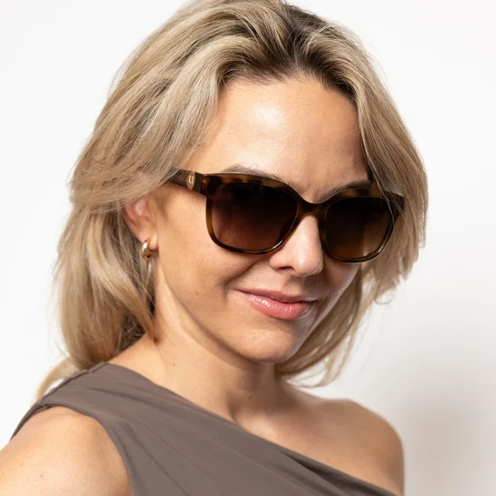 Locello Harmony Square Polarised Sunglasses Tortoiseshell | Women's Sunglasses | Gretel Lane