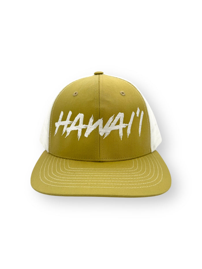 HAWAI'I KHAKI WHITE SNAPBACK