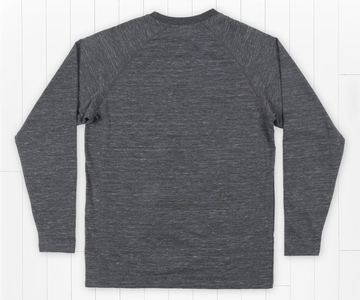 Midnight Gray | Hearth French Terry Long Sleeve Tee | Long Sleeve Lounge Shirt