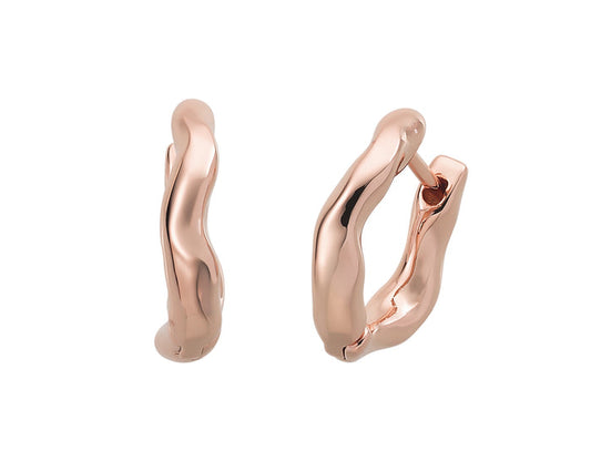 Liberté Hunter Wave Huggie Earring in Rose Gold | Women's Jewellery | Gretel Lane