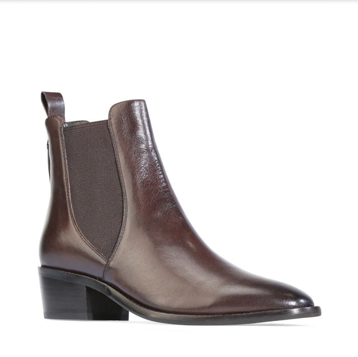EOS Women's Ila Chelsea Ankle Boot in Chestnut Leather | Gretel Lane