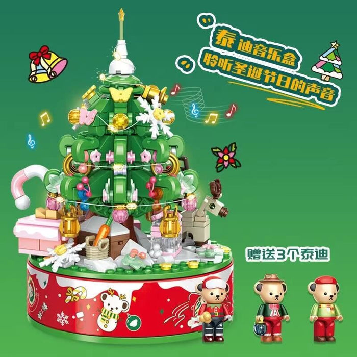 Inbrixx 881305 Teddy Bear Christmas Music Box