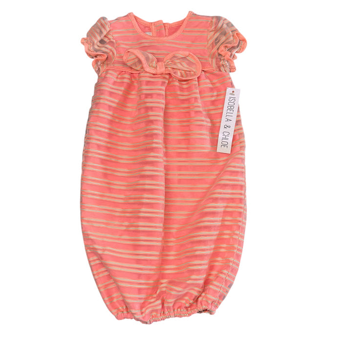 Isobella & Chloe | Pink & White Romper | NEW | Newborn