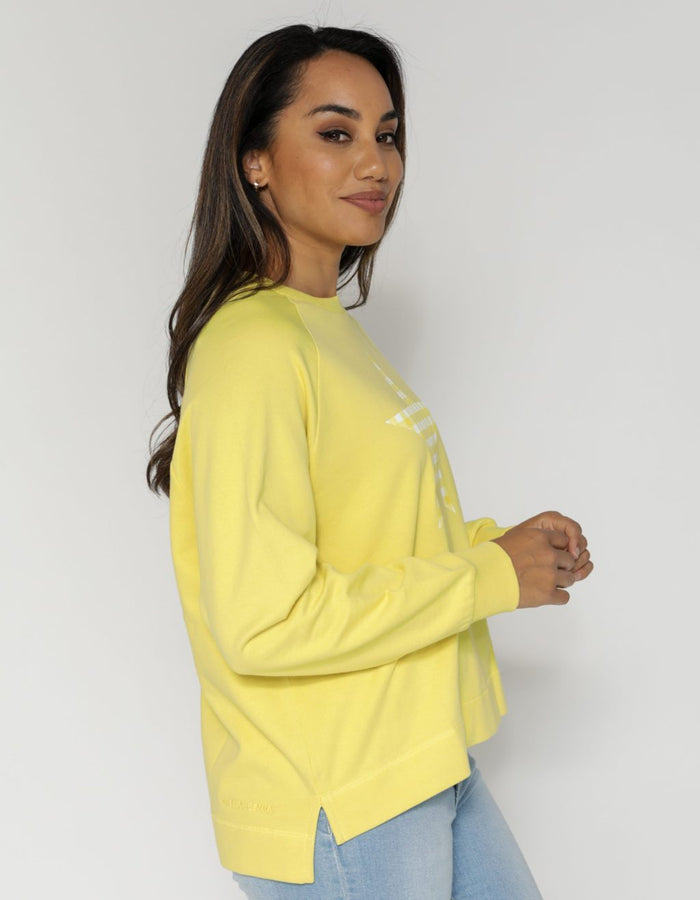 Ithica Gingham Sweater Soft Yellow | Stella + Gemma