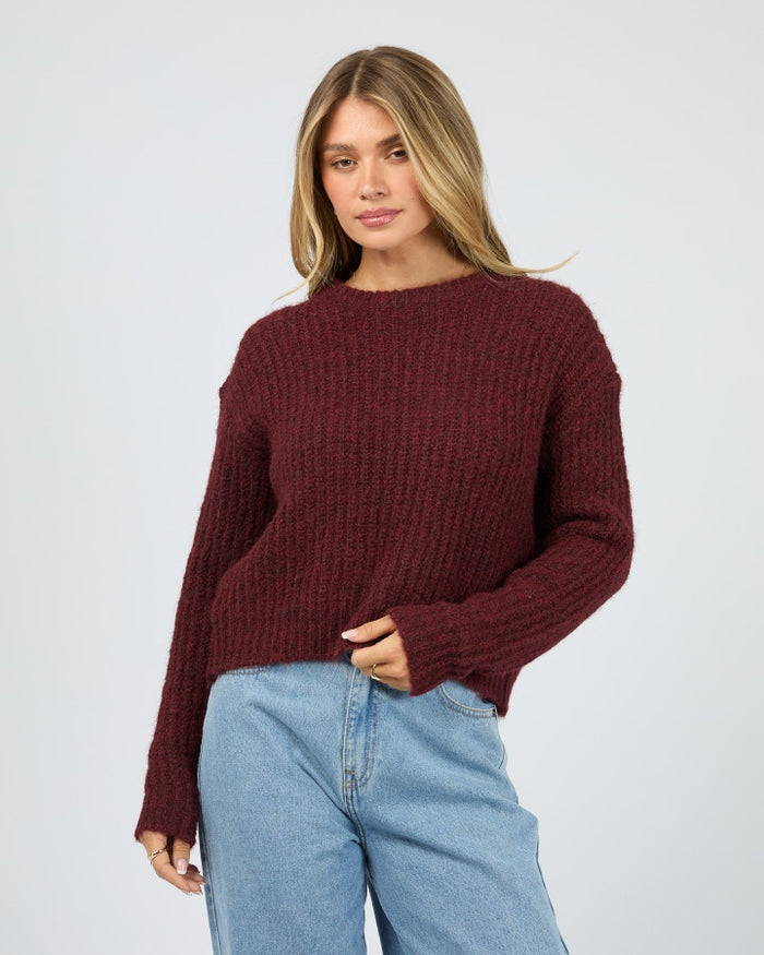 All About Eve Ivy Knit Jumper in Wine | Women's Clothing | Gretel Lane