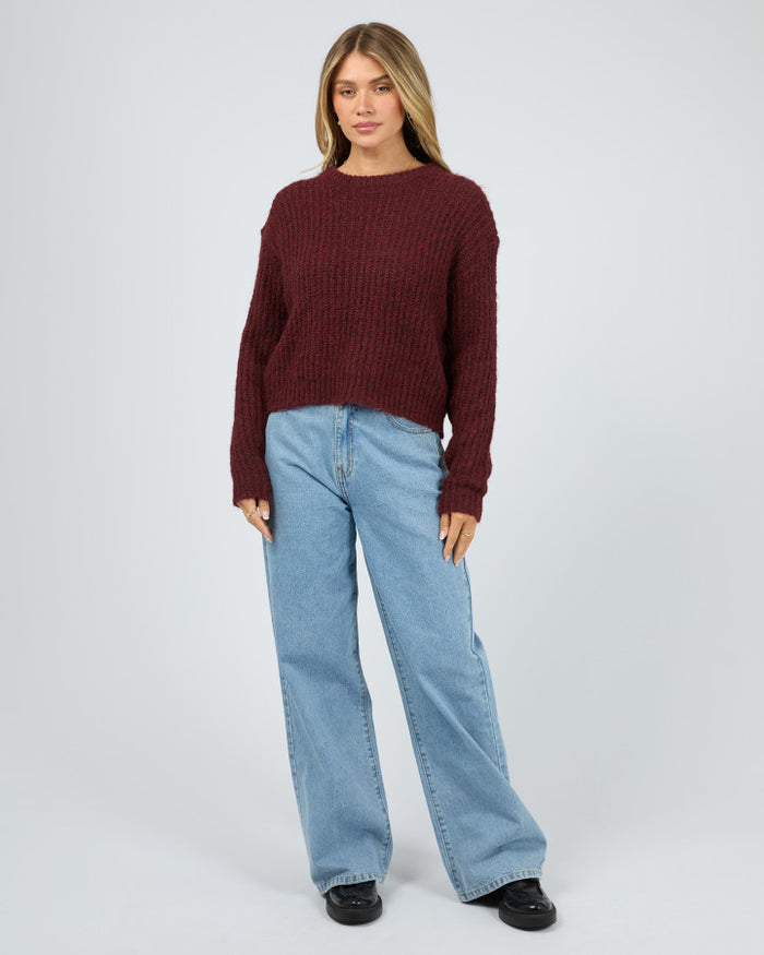 All About Eve Ivy Knit Jumper in Wine | Women's Clothing | Gretel Lane