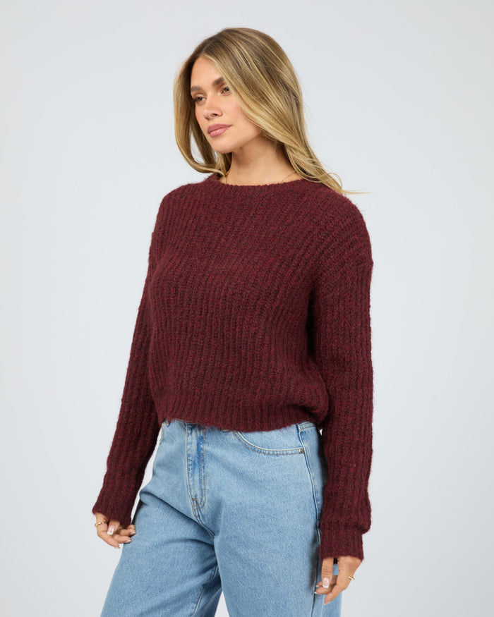 All About Eve Ivy Knit Jumper in Wine | Women's Clothing | Gretel Lane