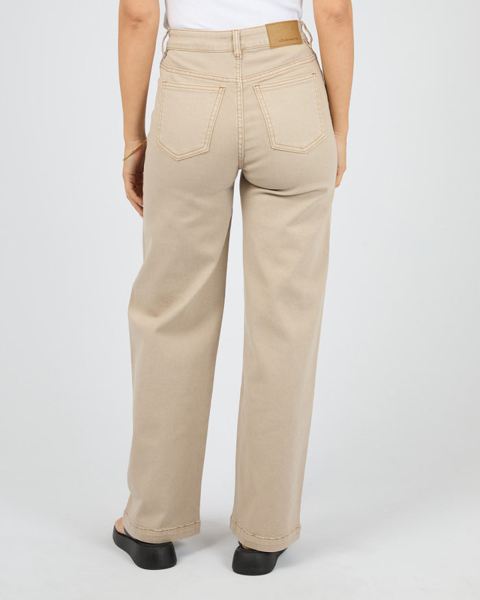 All About Eve Jacqui Wide Leg Denim Jean in Beige | Women's Clothing | Gretel Lane