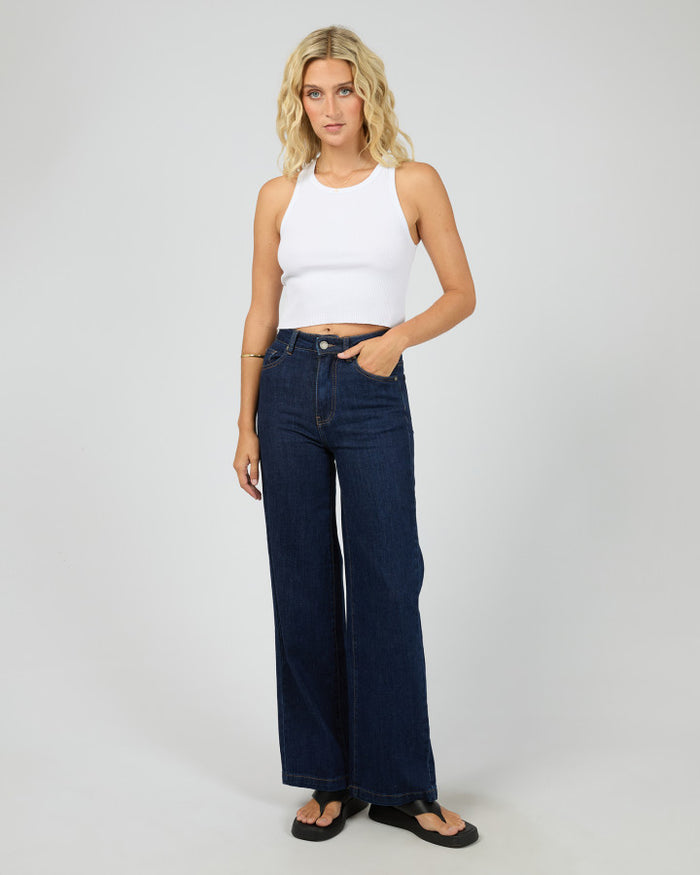 Women's indigo denim jeans | All About Eve