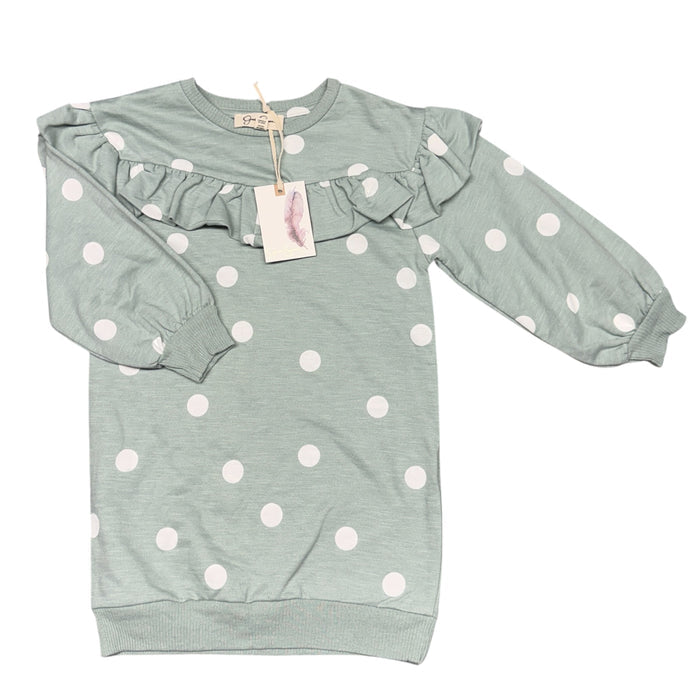 Jessica Simpson | Green and White Polkadot Dress | NEW | 4-5t