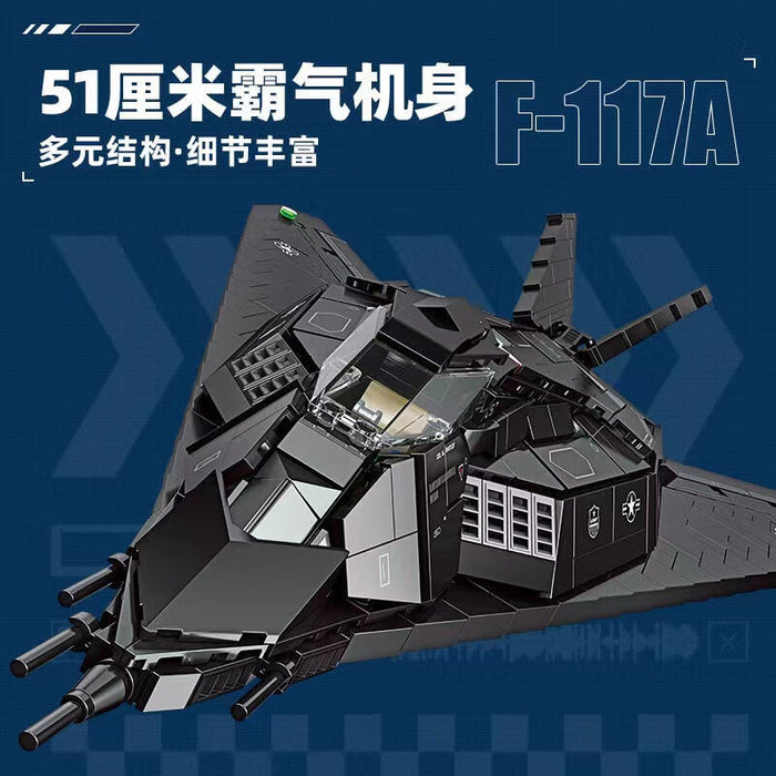 JIE STAR 58058 F-117A Nighthawk Afobrick