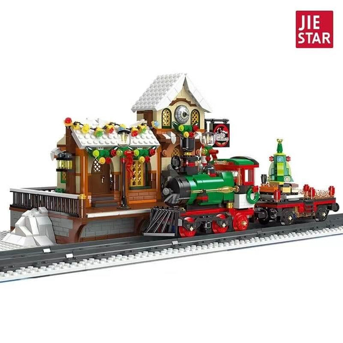 JIE STAR 89142 The Railway Station At Christmas