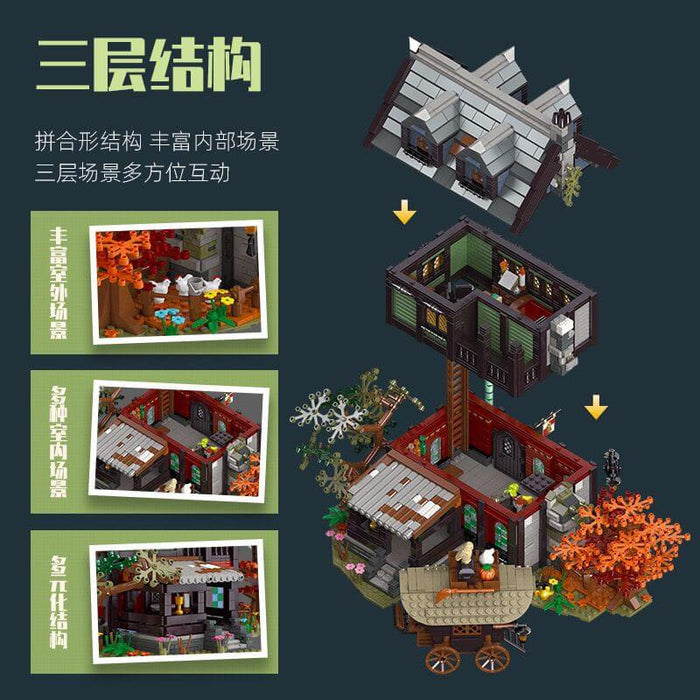 JIE STAR 89148 Medieval Hotel Afobrick