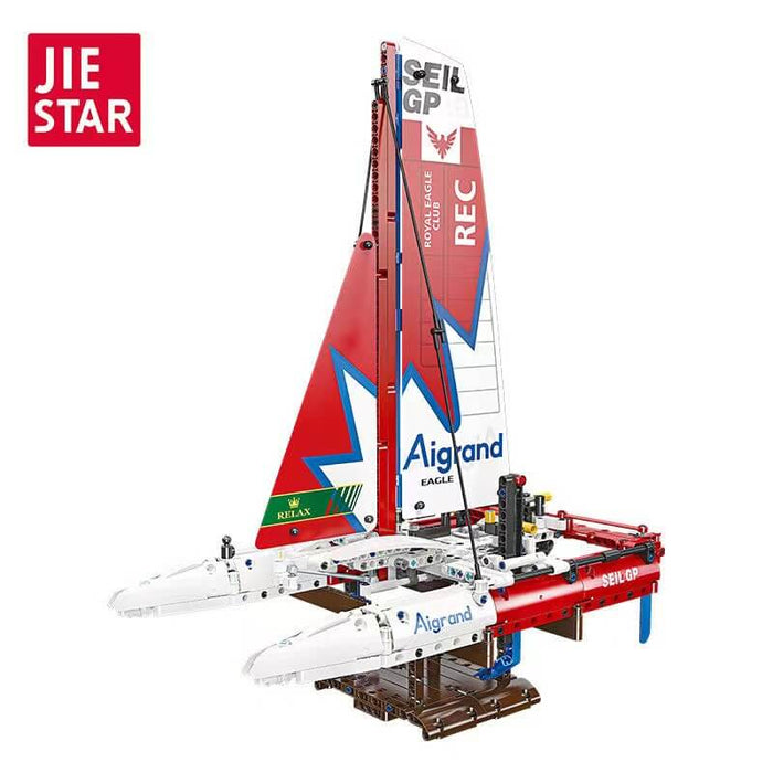 JIESTAR 58124 F50 Hydrofoil Catamaran Sailboat