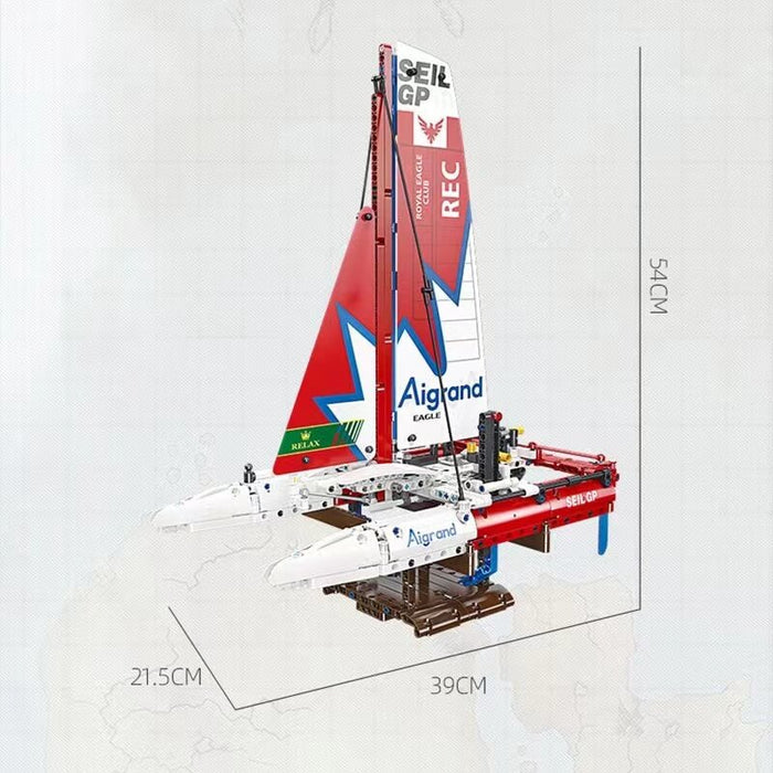 JIESTAR 58124 F50 Hydrofoil Catamaran Sailboat