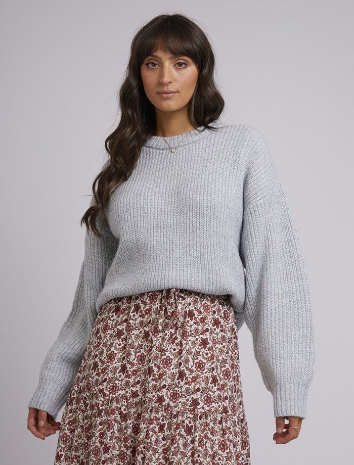 Joey Knit Crew (Snow)