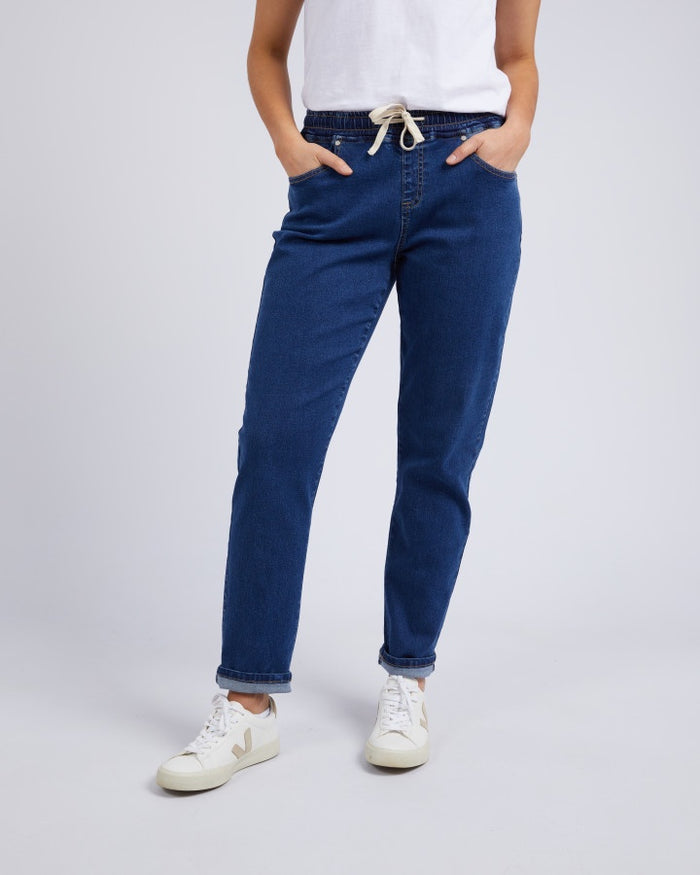Foxwood Juliette Denim Jogger Jean Dark Blue