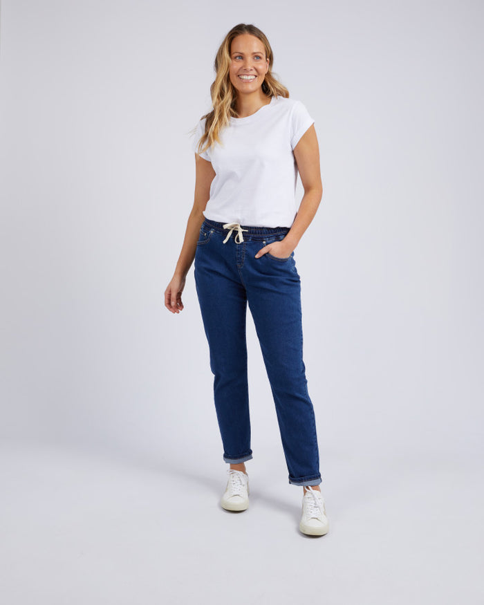 women’s stretch denim jogger jeans | Foxwood