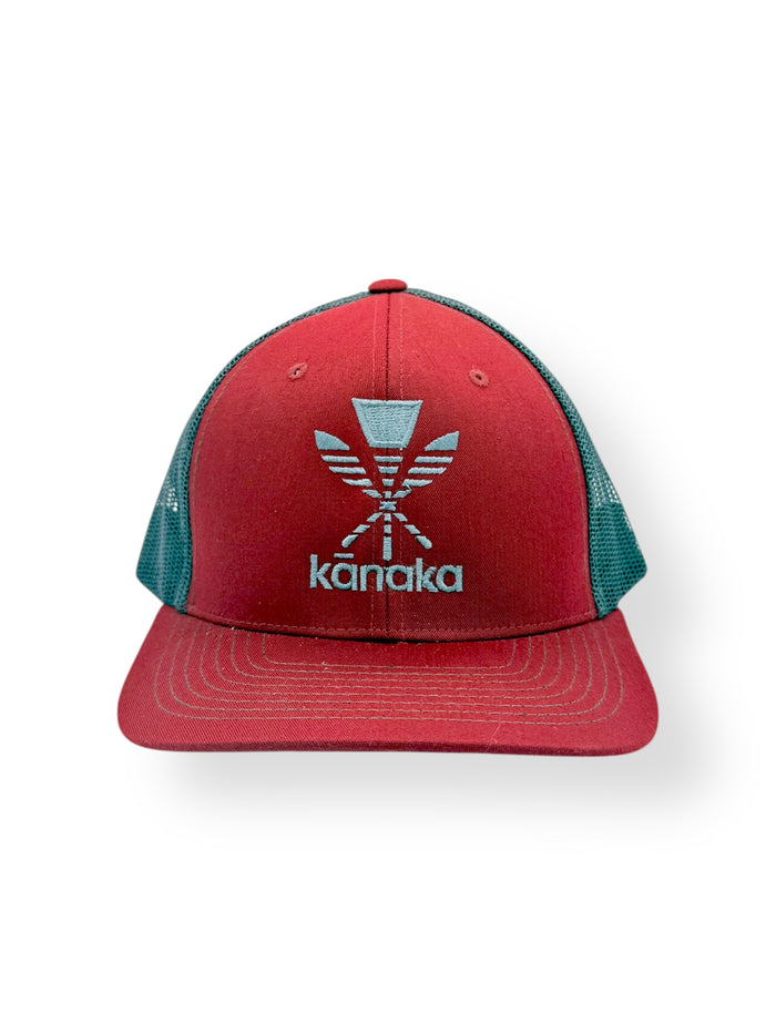 KANAKA BURGUNDY CHARCOAL SNAPBACK