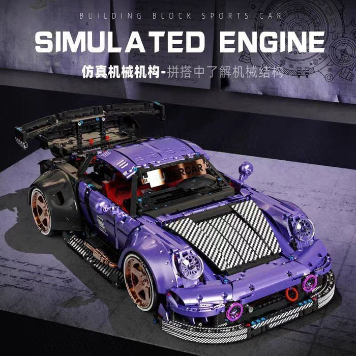 KBOX 10544 Low-riding retro Porsche 911