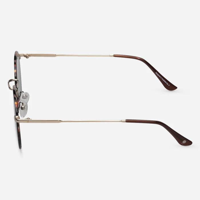 Roc Knockout V2 Round Metal Sunglasses Tortoiseshell | Women's Sunglasses | Gretel Lane