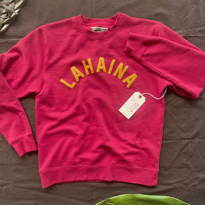 LAHAINA - athletic gold on red