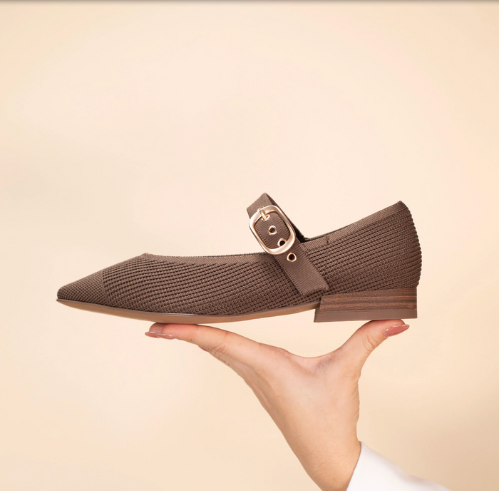Los Cabos Lando Women's Low Mary-Jane Cocoa Flyknit | Women's Footwear | Gretel Lane