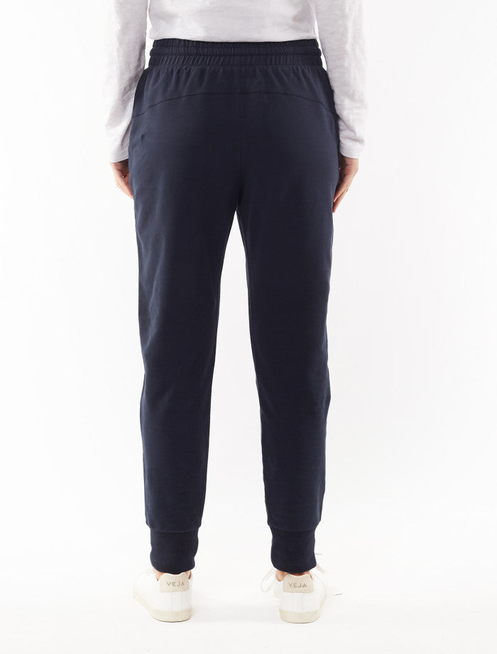 Navy women’s jogger pants with drawstring | Foxwood