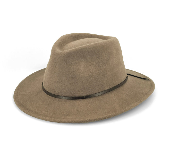 Rigon Leura Wool Felt Fedora Mushroom | Women's Hats | Gretel Lane