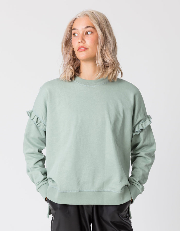 Iceberg green 100% Cotton women's sweater