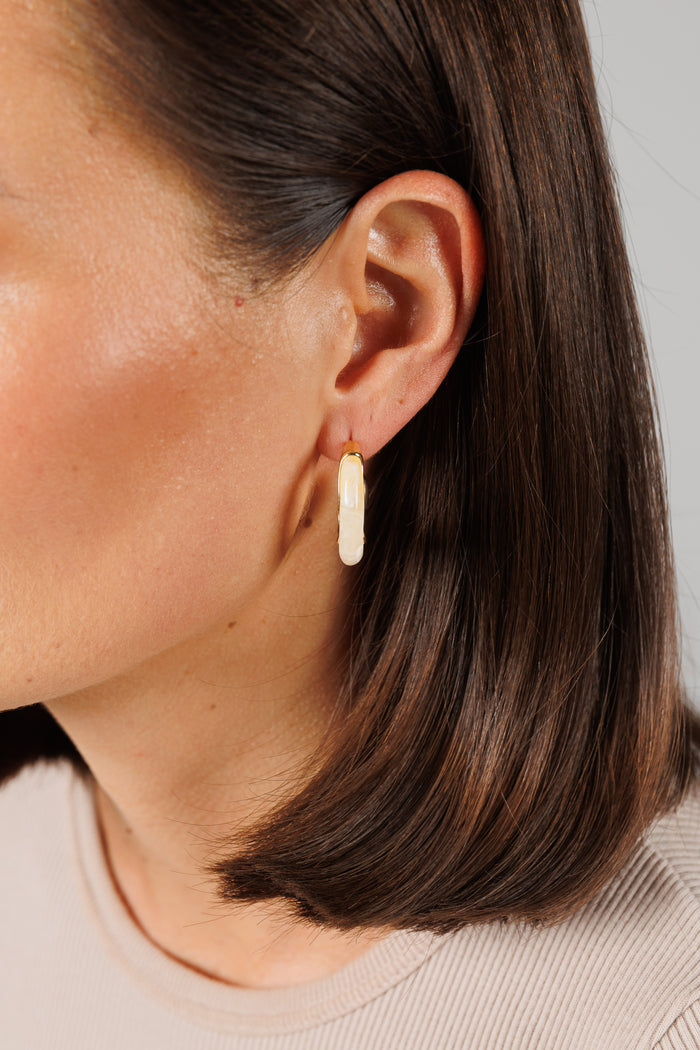 Liana Earrings (White)