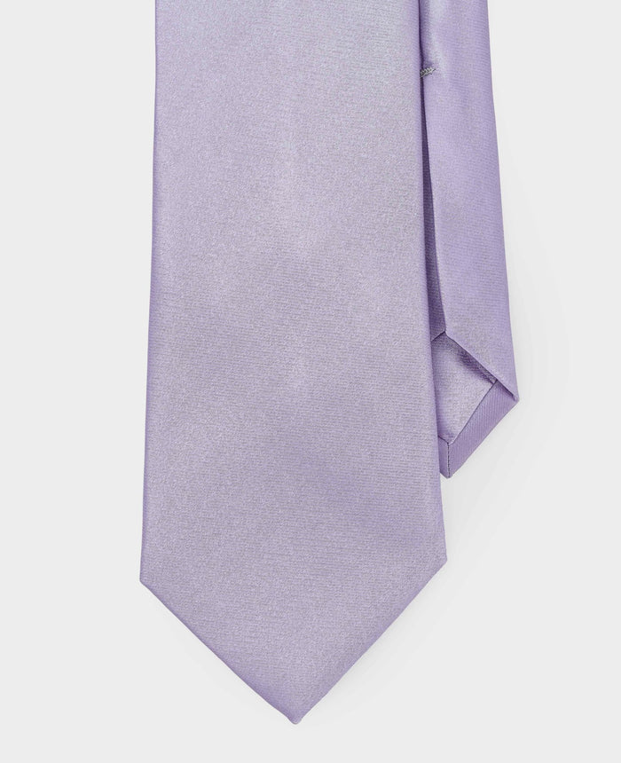 Men's Lilac Seven Fold Silk Tie