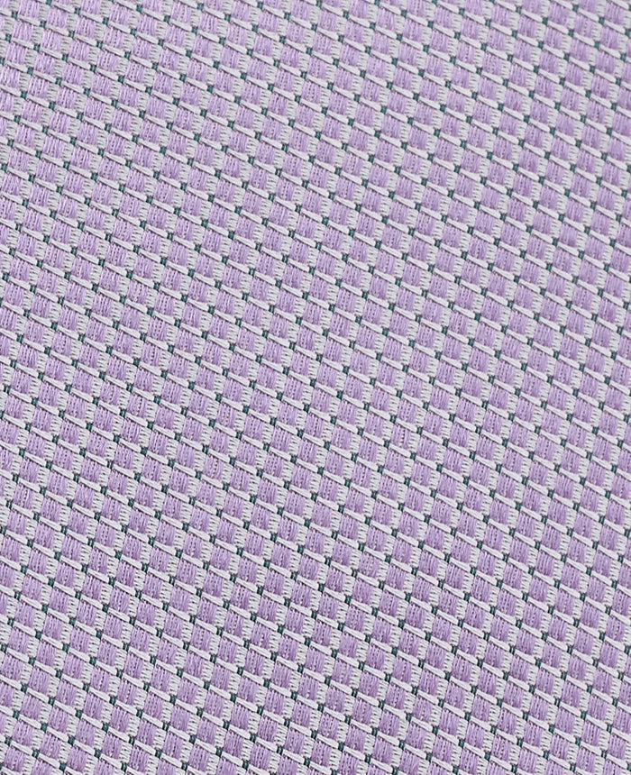 Men's Lilac Textured Silk Tie fabric detail