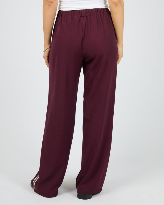 All About Eve Lina Relaxed Pant in Wine | Women's Pants | Gretel Lane