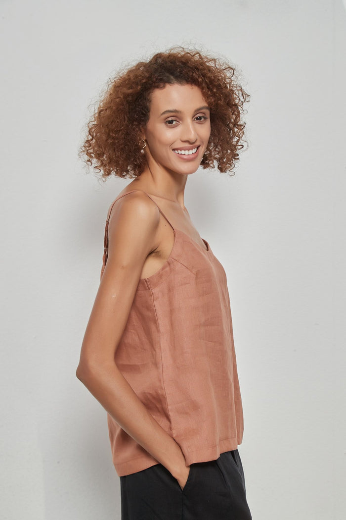 terracotta cami top for women | Tirelli